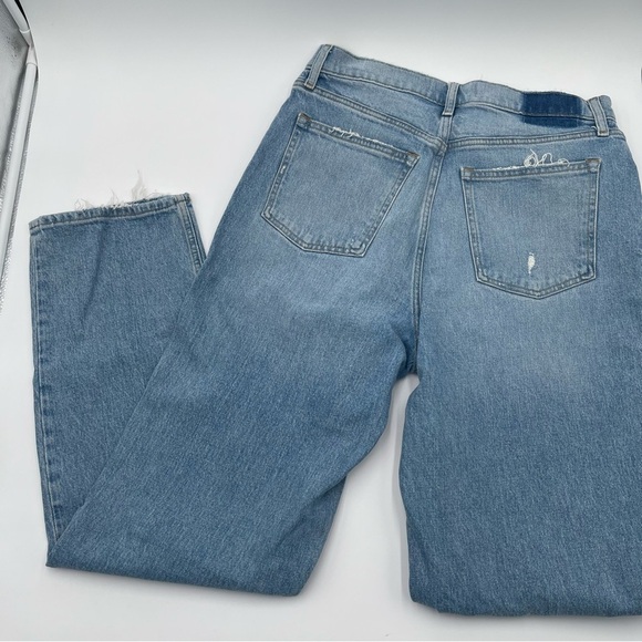 Abercrombie & Fitch The 90s Straight Ultra High Rise Women’s 31/12L Distressed - Picture 6 of 15